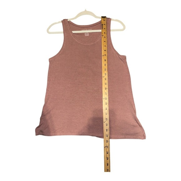 American Eagle Mauve Soft & Sexy Ribbed Swing Tank, Medium - Picture 2 of 8